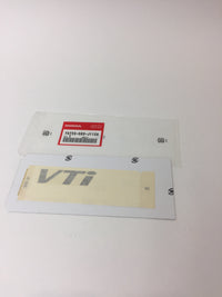 Honda Japan EK9 Rear VTI Decal Grey (Civic)