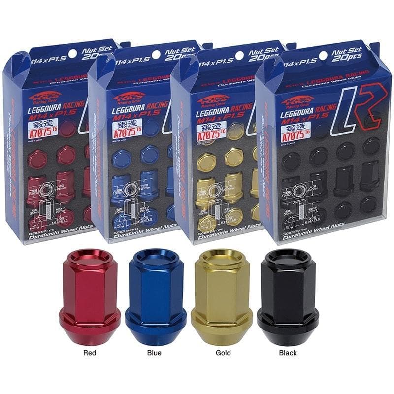 Kics Leggdura Racing Blue Lug Nuts - M14x1.5