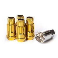 Muteki Open End SR48 Lock Nut Set - Yellow Chrome