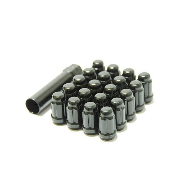 Muteki Short Closed Ended Lug Nut Locks - 12x1.25 Deep Black