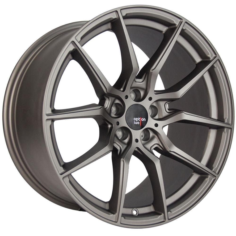 Option Lab Noble Grey R716 | 18x9.5 +22 5x114.3 | 2004-2016 Mitsubishi Evolution 8, 9, 10