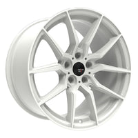 Option Lab Onyx White R716 | 18x9.5 +35 5x100 | 2002-2014 WRX, 04 STi, 2012+ BRZ & 86