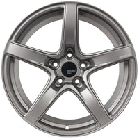 Option Lab R555 Noble Grey Wheel in 18x9.5 +38 5x114.3 (73.1mm)