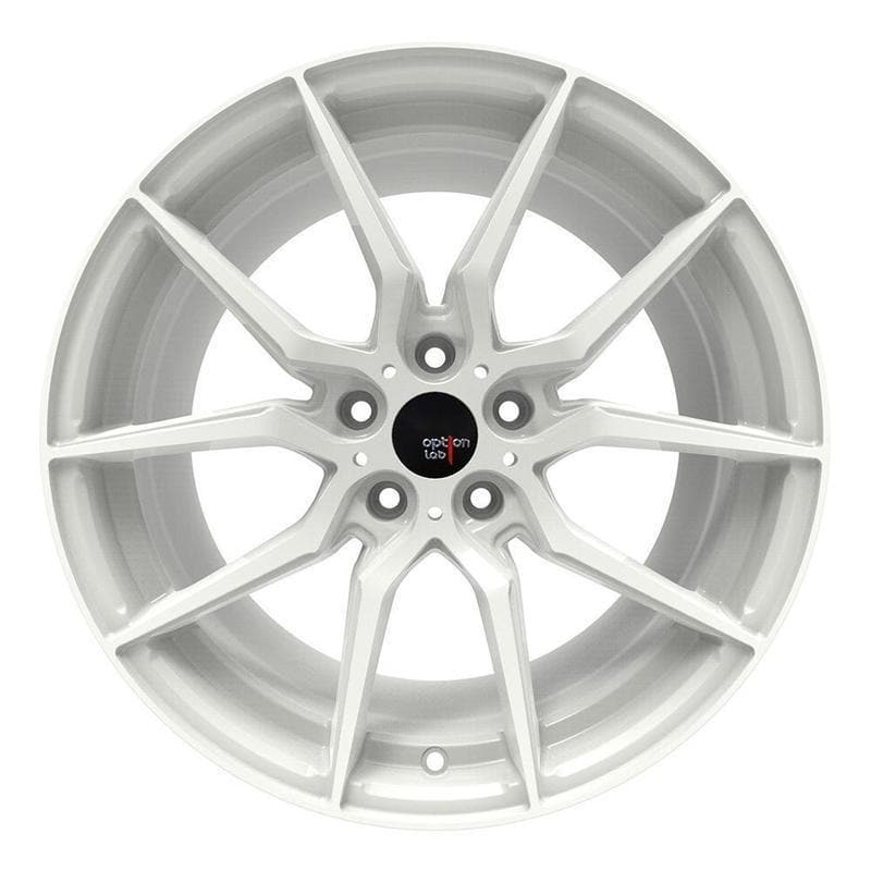 Option Lab R716 Onyx White Wheel in 18x8.5 +35 5x114.3 (73.1mm)