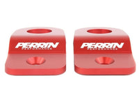 Perrin Red Upper Radiator Bracket Set for 08-21 Subaru WRX/STI