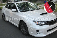 Rally Armor Red Mud Flap White Logo - STI & WRX 11-13