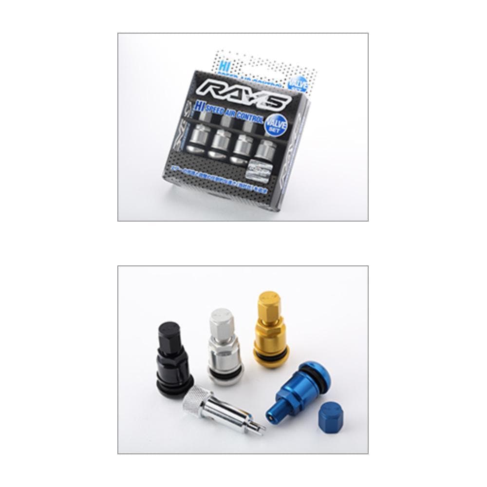 Rays Hi-Speed Black Valve Stem Set (WHSVB)