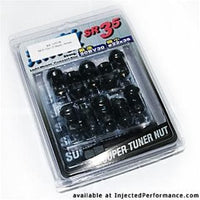 SR35 Open End 35mm 12X1.50 Lug Nuts Black