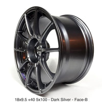 SSR GTX01 18x9.5 + 40 5x100 in Dark Silver