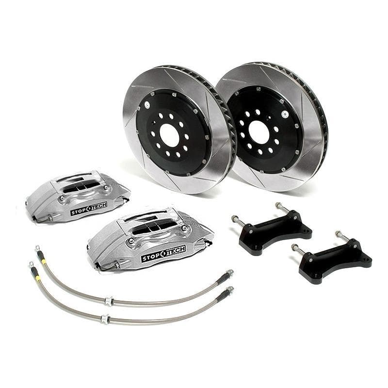 StopTech Big Brake Kit (Front Only - Silver Calipers) - Honda S2000 (00-05)