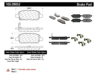 StopTech Posi Quiet Brake Pads (Rear) - Nissan 370Z Base