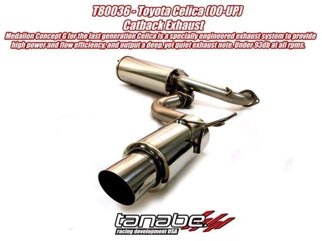 Tanabe Medalion Concept G Cat-Back Exhaust Celica GT/GTS 00-05 60mm