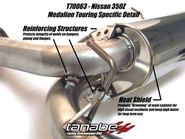 Tanabe Medalion Touring Cat-Back 350Z 03-06 70mm