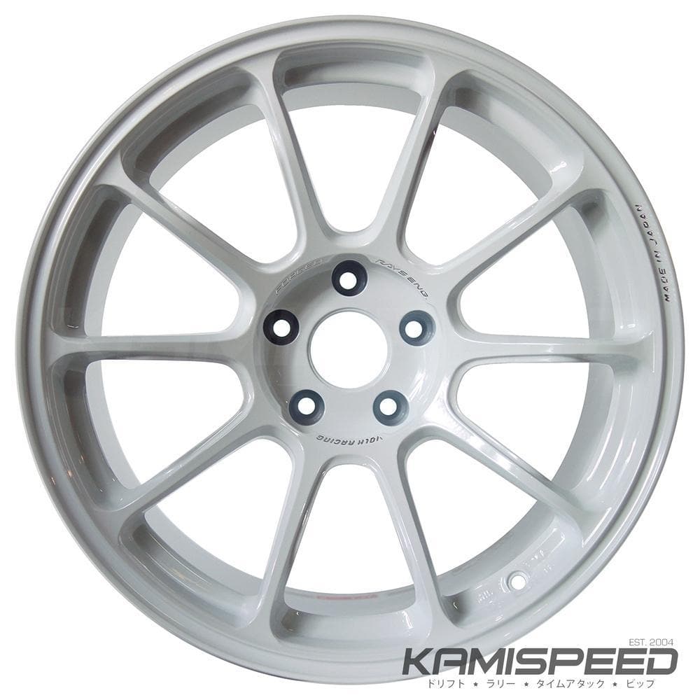 Volk Racing ZE40 18x10" +39 5x120 Wheel in Dash White