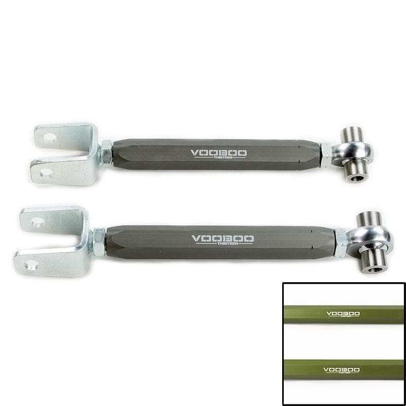 Voodoo13 Rear Camber Arms in Green - 07-08 G35 Sedan, 2009+ Nissan 370Z, 08-13 Infiniti G37, & 14-15 Infiniti Q60