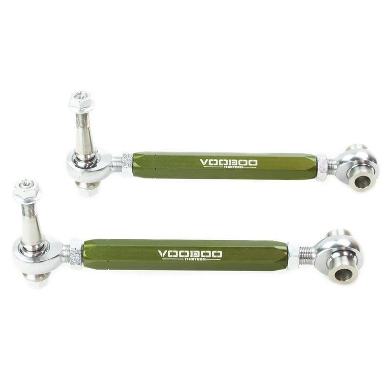 Voodoo13 Rear Toe Arms in Green - 08-14 Impreza WRX / STi, 15+ WRX / STi, 13+ BRZ, 17+ 86, & 13-16 FR-S